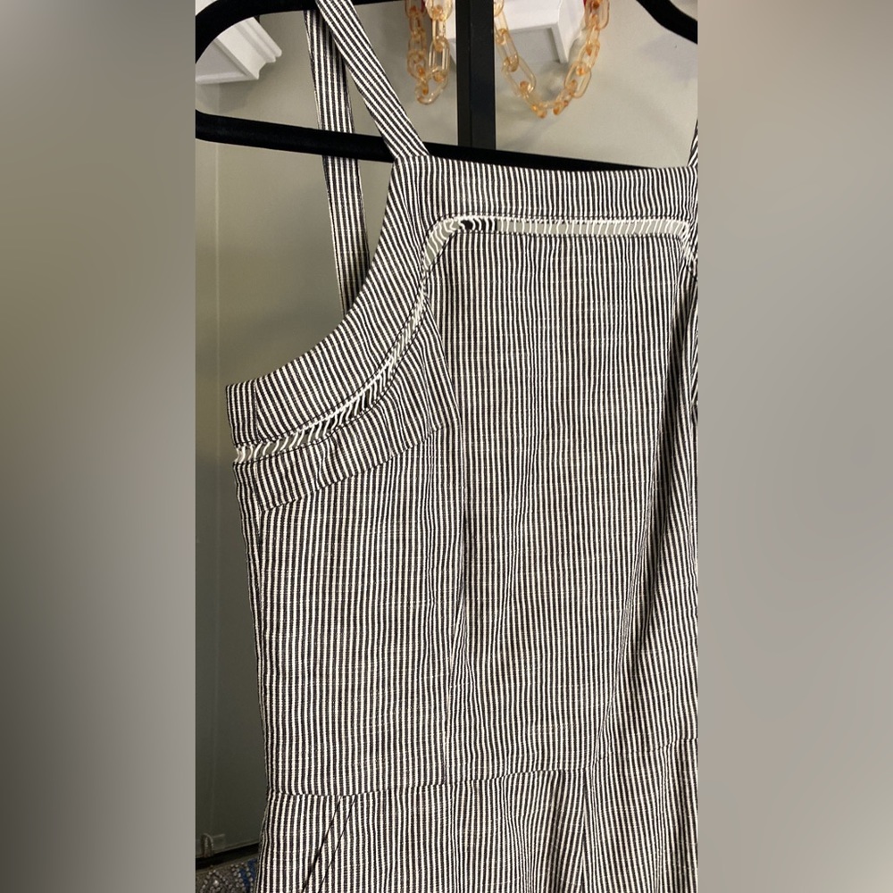 Trina Turk Acai Sleeveless Striped Romper, Black/White - Picture 10 of 16